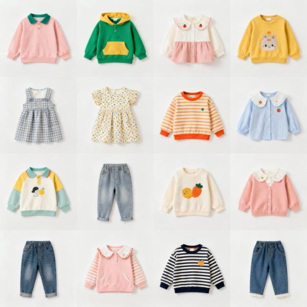 Bulk Lot of 1,000 Children's Mixed Apparel Clothing