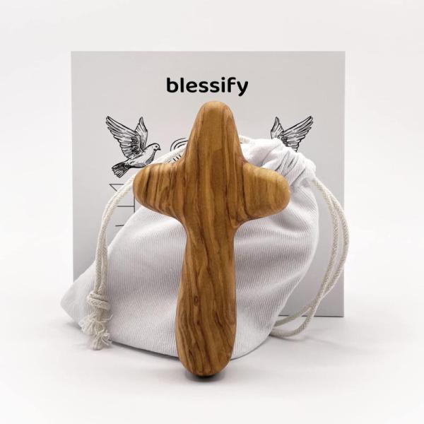 Home - Blessify Olive Wood Cross, Acrylic Paint Markers, Leather Pillow Cover - MSRP $12,904