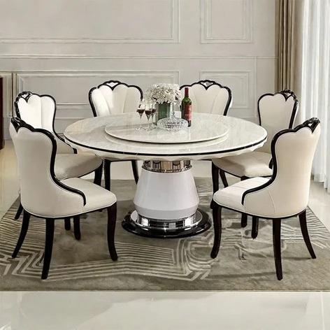 TRUCKLOAD - Furniture - Faux Marble Dining Table, Solay Slab Coffee Table, Daniel-Jack Drum Coffee Table - MSRP $59,097
