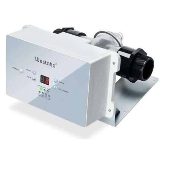 Westaho Salt Water Pool Chlorine Generator, IRONDAY Steam Station, Commercial Corn Dog Waffle Maker - MSRP $2,271