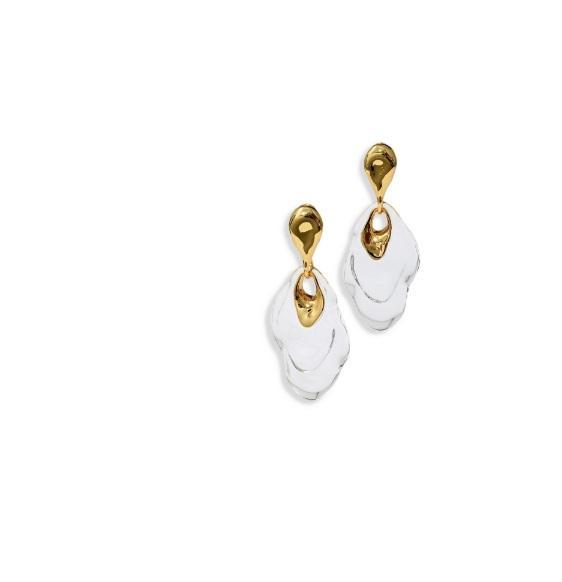 Jewelry- Alexis Bittar Liquid Lucite Ripple Drop Earrings, Jenny Bird Drop Hoop, Argento, Ettika - Original MSRP $4,636