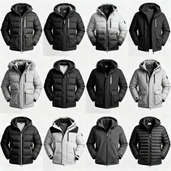 Bulk Lot of 50 Men's & Women's Winter Jackets