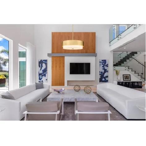 Z-Lite 495P32-MGLD Counterpoint 6 Light 32" Wide Pendant - MSRP $680