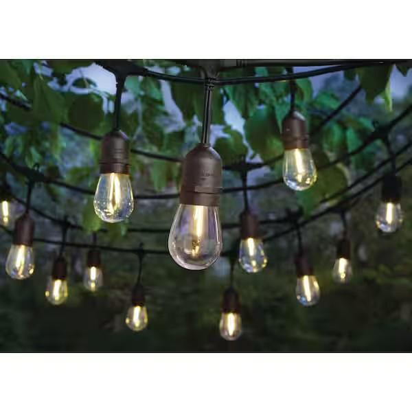 Lighting & Electrical - Hampton Bay 24-Light 48' Edison Patio String Lights - Est Retail $1,086- 1plt