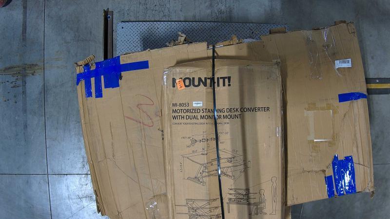 Electronics - Mount-It Standing Desk, Jenkins Task Chair, Bullet Trash Can - MSRP $3,767