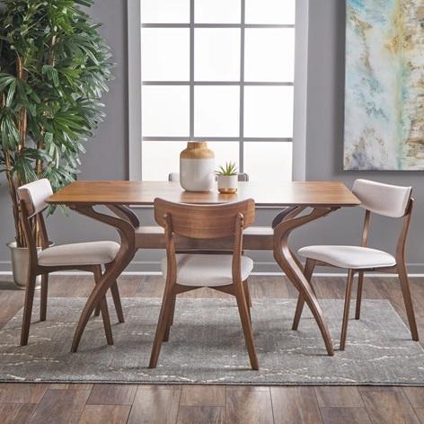 TRUCKLOAD - Furniture - Bryona Dining Set, Aydan Ottoman & Tray Table, Cathline Upholstered Stool - MSRP $43,477