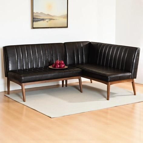 TRUCKLOAD - Home Decor - Hilley Faux Leather Bench, Modern Walnut TV Stand, L-Shaped Sleeper Sofa - MSRP $47,441