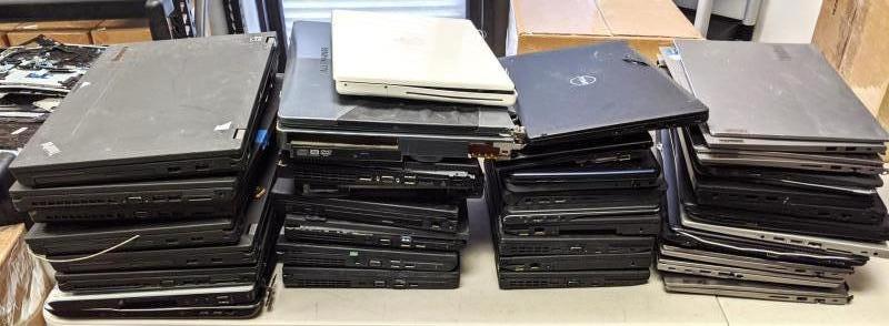 Laptops by Dell, HP, Toshiba, & More, 46 Units, Salvage, MSRP $49,990
