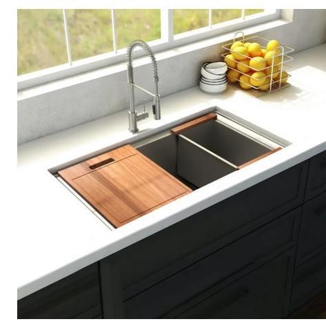 ZLine SLS-27 Single Basin Stainless Steel Kitchen Sink - MSRP $614