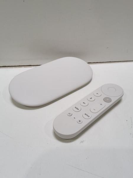 Google TV Streamer 4K with Voice Search Remote, 32GB Storage, Porcelain - Est Retail $99