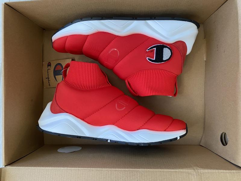 Champion Cozy Hi 'Scarlet/ White Men's Sneaker- MSRP $4,000