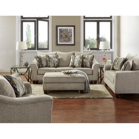 TRUCKLOAD - Furniture - Rabelais Living Room Set, Marineta Leather Loveseat, Halloway Media Sideboard - MSRP $67,288