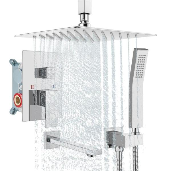 Amazon Clearance - Home Improvement - Ismoon Geometric Wallpaper Peel and Stick Boho, SELLO Matte Black Shower Head - MSRP $10,132