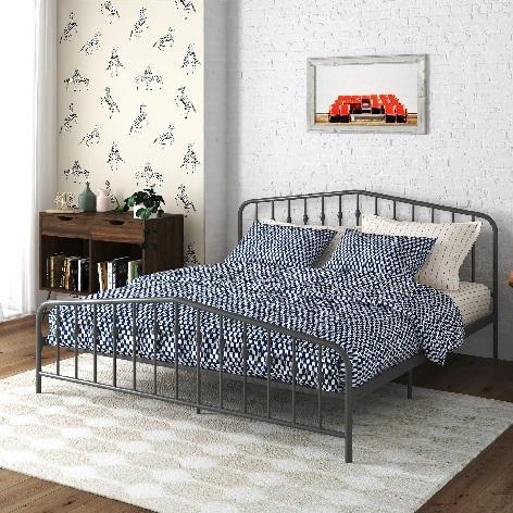 Furniture - Novogratz King Bushwick Metal Beds, MS Small Space Twin over Twin Junior Bunk Bed - MSRP $1,572