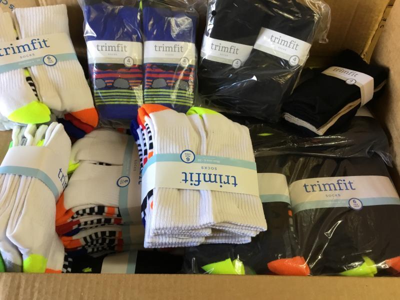 240 Pair Trimfit Socks Multi Shoe Size 4-10
