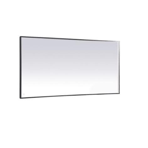Elegant Lighting MRE63672BK Framed Bathroom Wall Mirror - MSRP $746