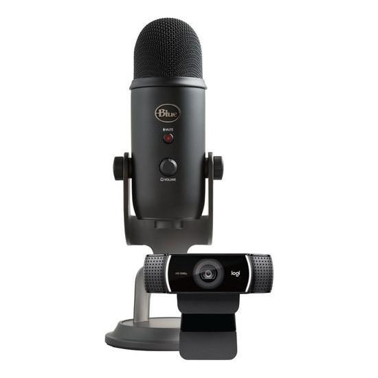 Electronics - Yeti USB Microphone & Webcam, Lightspeed RGB Headset, Saitek Flight Switch Panel - MSRP $1,309