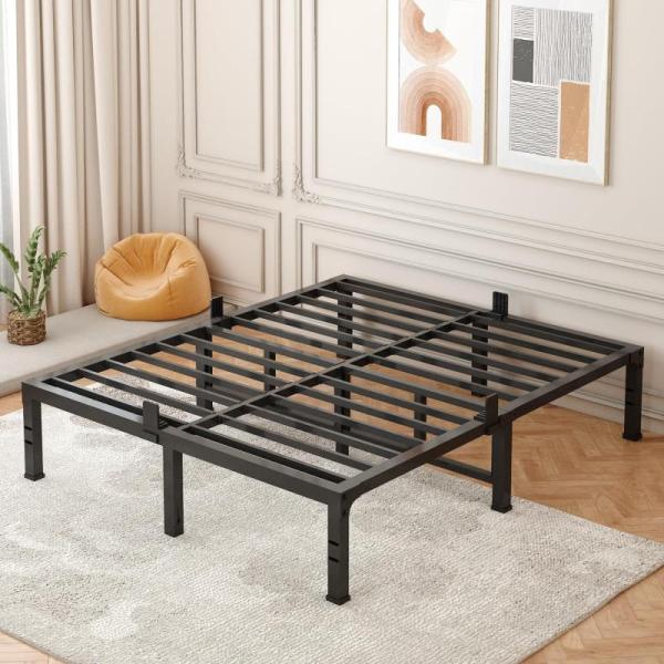 Furniture- HCHQHS Bookshelf 5-Tier Industrial Bookcase, FUIOBYVV King Bed Frame, Ashler 9x12 Vintage Rug  - MSRP $4,497