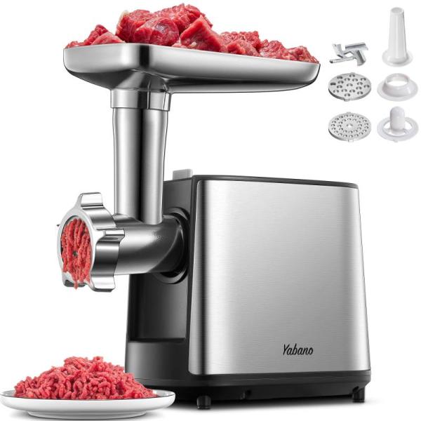 Kitchen - Yabano 3000W Max Heavy Duty Electric Meat Grinder with Sausage Stuffer Maker & Kubbe Kit  - MSRP $10,531