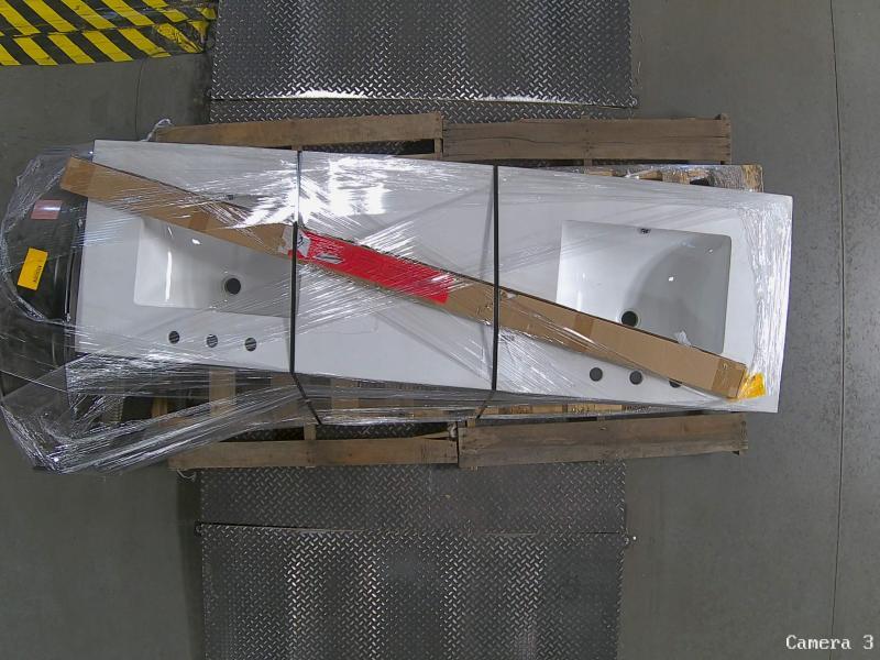 Allen+Roth Felix 72in Vintage Gray Double Sink Bathroom Vanity & Utilitech 36in 120V Industrial Fan - MSRP $3,318