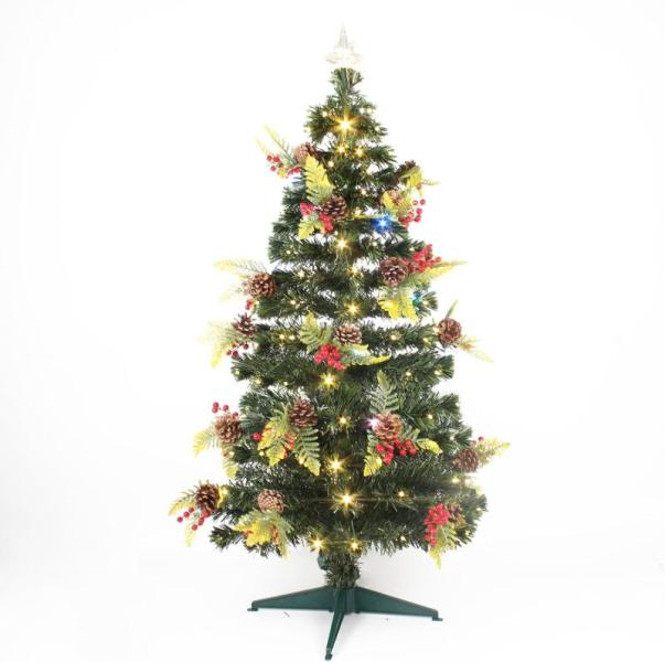 New Bulk Lot of 45 Fiber Optic 4 ft Christmas Trees Prelit $7,786