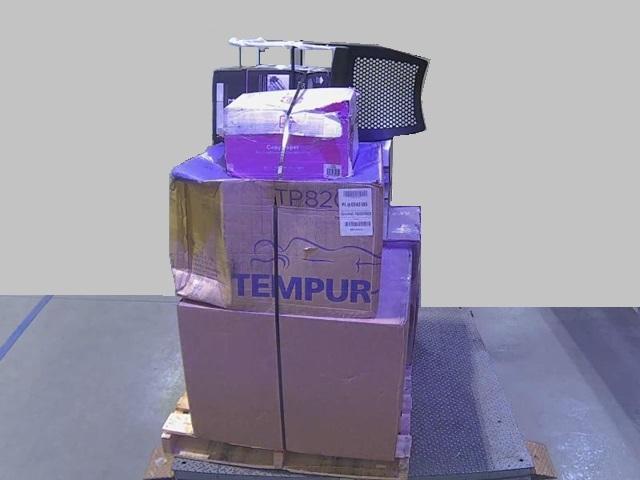 Furniture - Kelburne Black Chair, Navy Plastic Stack Chairs, Step Trash Can - MSRP $3,590