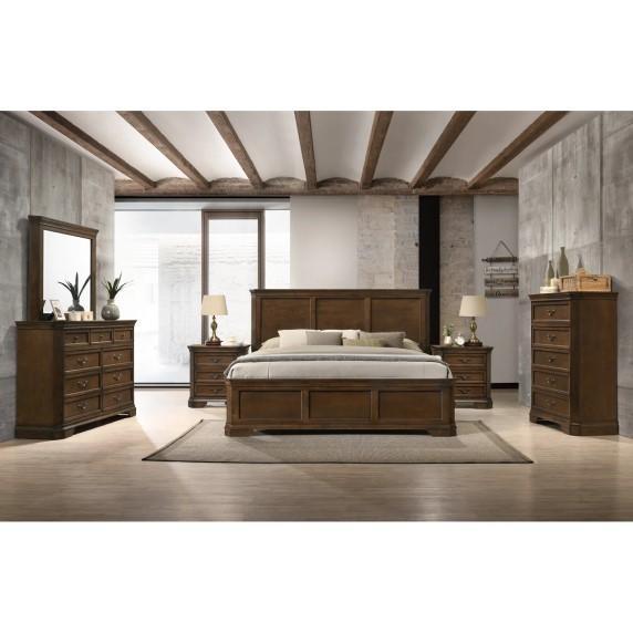 Furniture - Ailany 6 Piece Bedroom Set, Renee 5-Drawer Dresser - MSRP $3,828