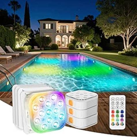 Lawn & Garden - PATIOPIA Pool Lights with Remote, Spring Song Fairy Garden Wind Spinner - MSRP $18,373