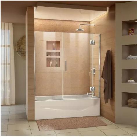 DreamLine D58580-01 Frameless Tub Door - MSRP $789