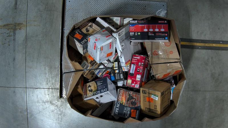 Lighting & Electrical - Halo, Airthings, Hampton Bay, Husky, Diva - Est Retail $9,844- 1plt