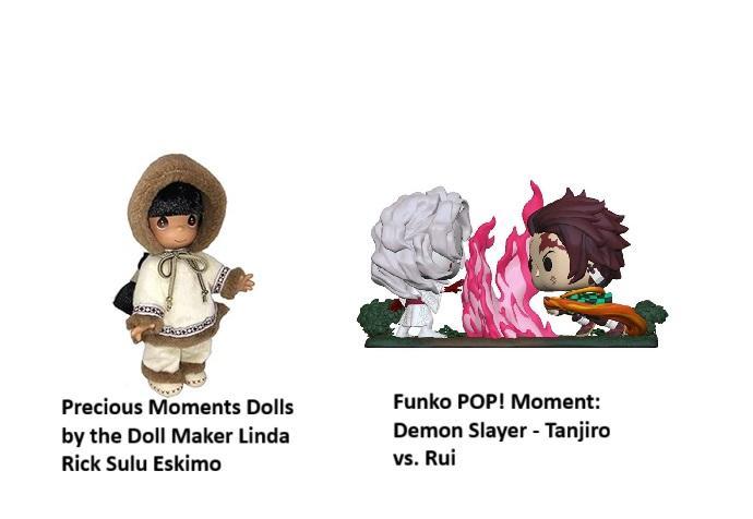 Toys - Doll Maker Linda Rick Sulu Eskimo, Funko POP! Moment: Demon Slayer - Tanjiro vs. Rui - MSRP $1,487