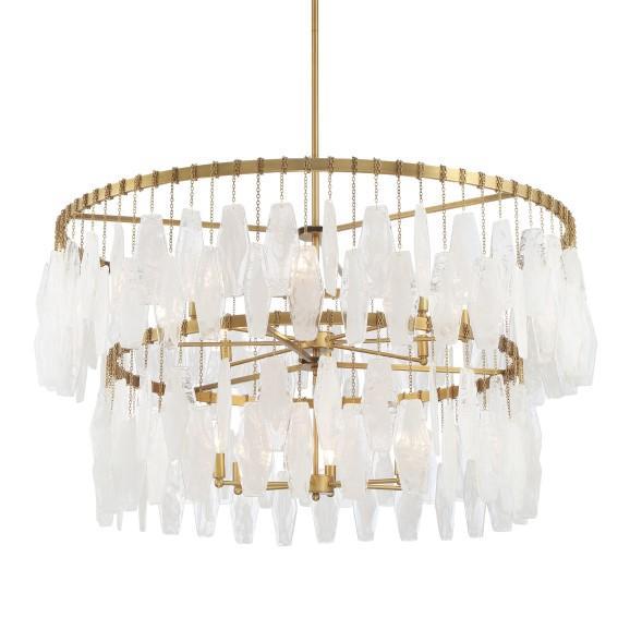 Lighting - Minka Lavery Willow Chandelier and Veil Pendant - MSRP $6,407