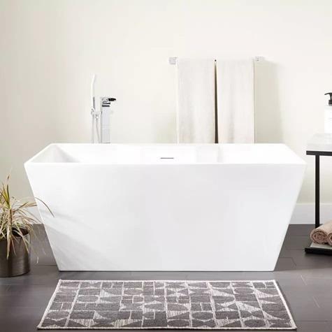 Signature Hardware SHHBFSR5930AWH - Soaking Tub - MSRP $2,149