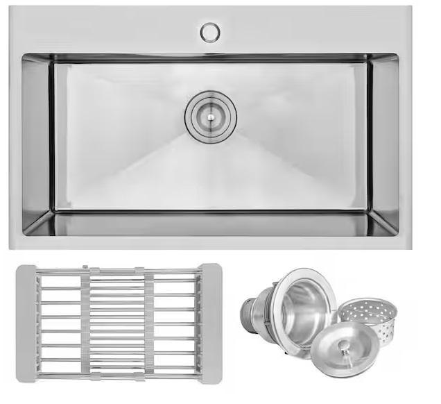 Plumbing - AKDY Single Sink, Dovelina, Simple Project, Hampton Bay, Glacier Bay, Forious Pro - Est Retail $1,608- 2plts