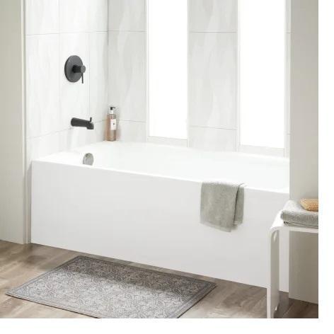 Signature Hardware SHSKS6032LWH Soaking Tub with Left Drain - MSRP $869