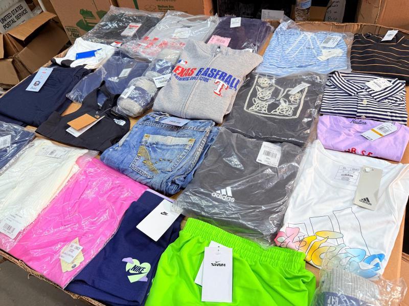 Bulk Lot of 350 Men's & Women's Mixed Apparel Clothing MSRP $5,786