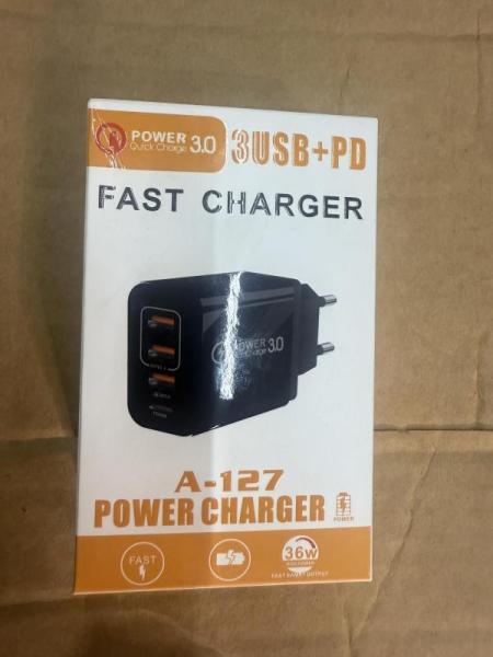 Type-C Cables & 4-Port Type-C USB 30W Wall Chargers for iPhone 14 & Mo