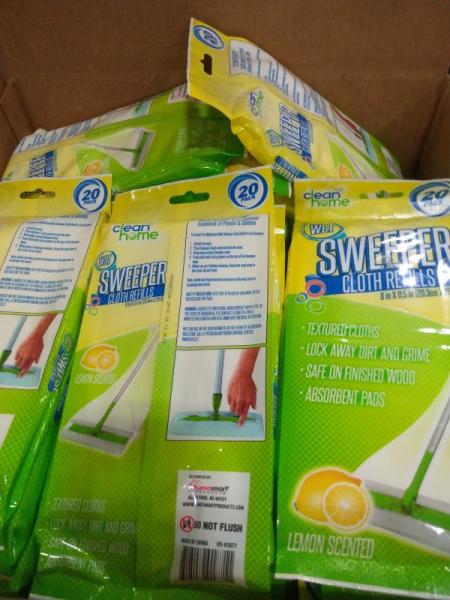 Home - Clean Home Wet Cloth Mop Refills - MSRP $1,386