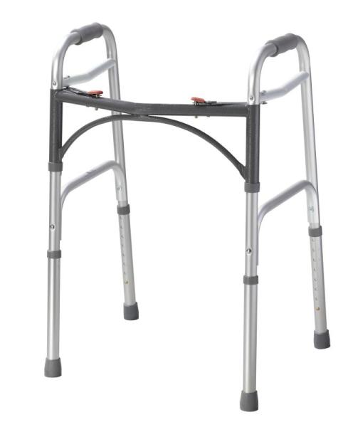 RETAIL READY - Drive Medical 10200-1 Deluxe Two Button Folding Walker - MSRP $38