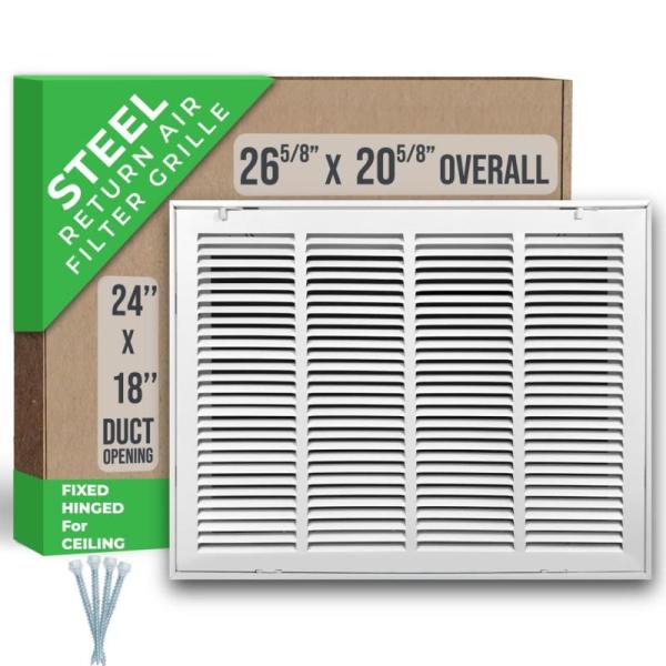 Fits 24x18 Duct Opening Steel Air Filter Grille - MSRP $67
