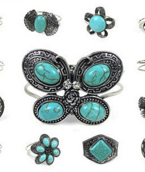 48 unit of Turquoise Cuff - Great Selection