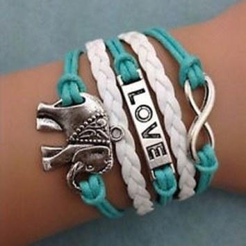 120 X New Leather Fashion Bracelets - Love, Best Friend and More