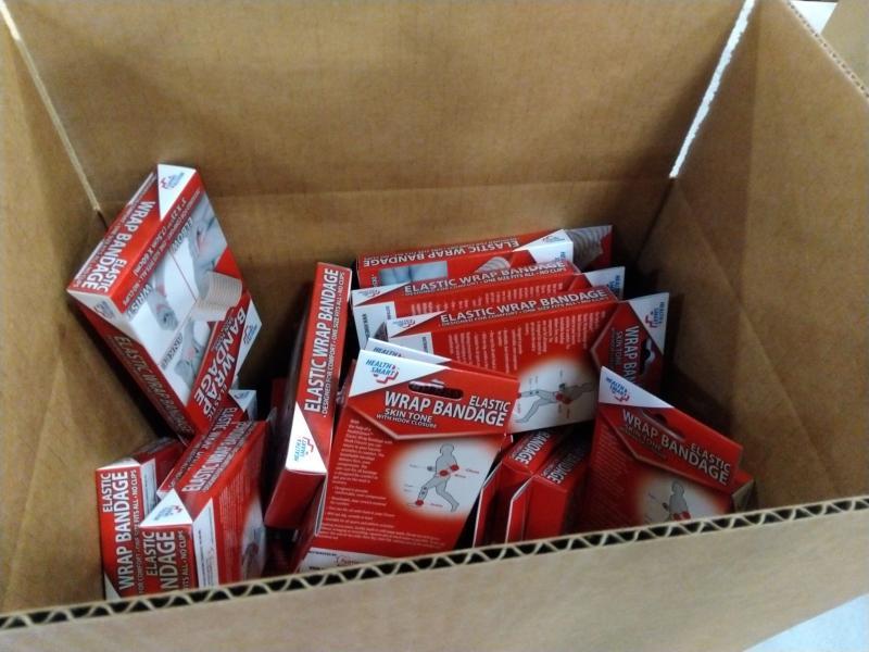 Home - International Wholesale Brillo Basics Liquid Drain Cleaners, Health Smart Bandages - MSRP $1,362