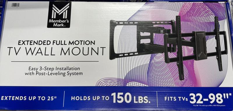 NEW- MEMBERS MARK FULL TV MOUNTS- MSRP $2,999