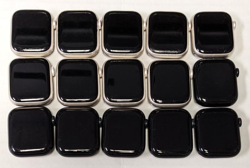 Apple Watch Series 7, 41-45mm, w/Bands, 25 Units, Refurb, MSRP $10,540