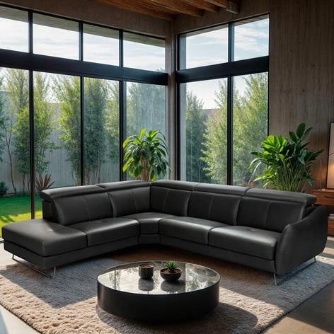 TRUCKLOAD - Home Decor - Firenze Leather Sectional, Jhanna Dining Table, Louvred Pergolas, Dining Table - MSRP $61,939