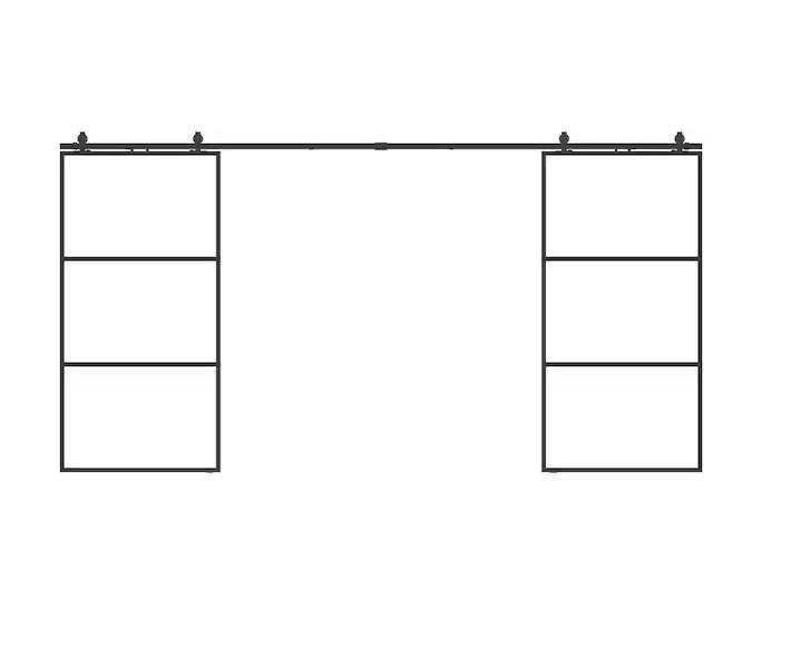 Doors & Windows - SOCBAZZAR Frame Double Sliding Barn Doors, ODL, YOTOOLGDS, Ply Gem, Builders Edge - Est Retail $1,442