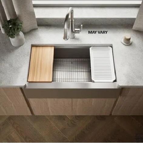 Kohler K-33657-PC-NA Stainless Steel Kitchen Sink - MSRP $1,274