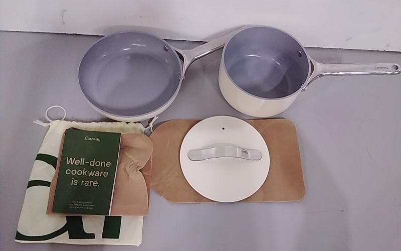 Caraway Home 4pc Stainless Steel Mini Fry Pan and Mini Sauce Pan Set - Est Retail $243