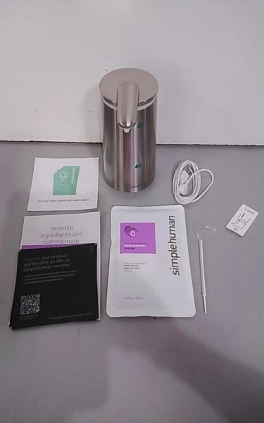simplehuman 9oz Automatic Touchless Soap Dispenser, Stainless Steel - Est Retail $99
